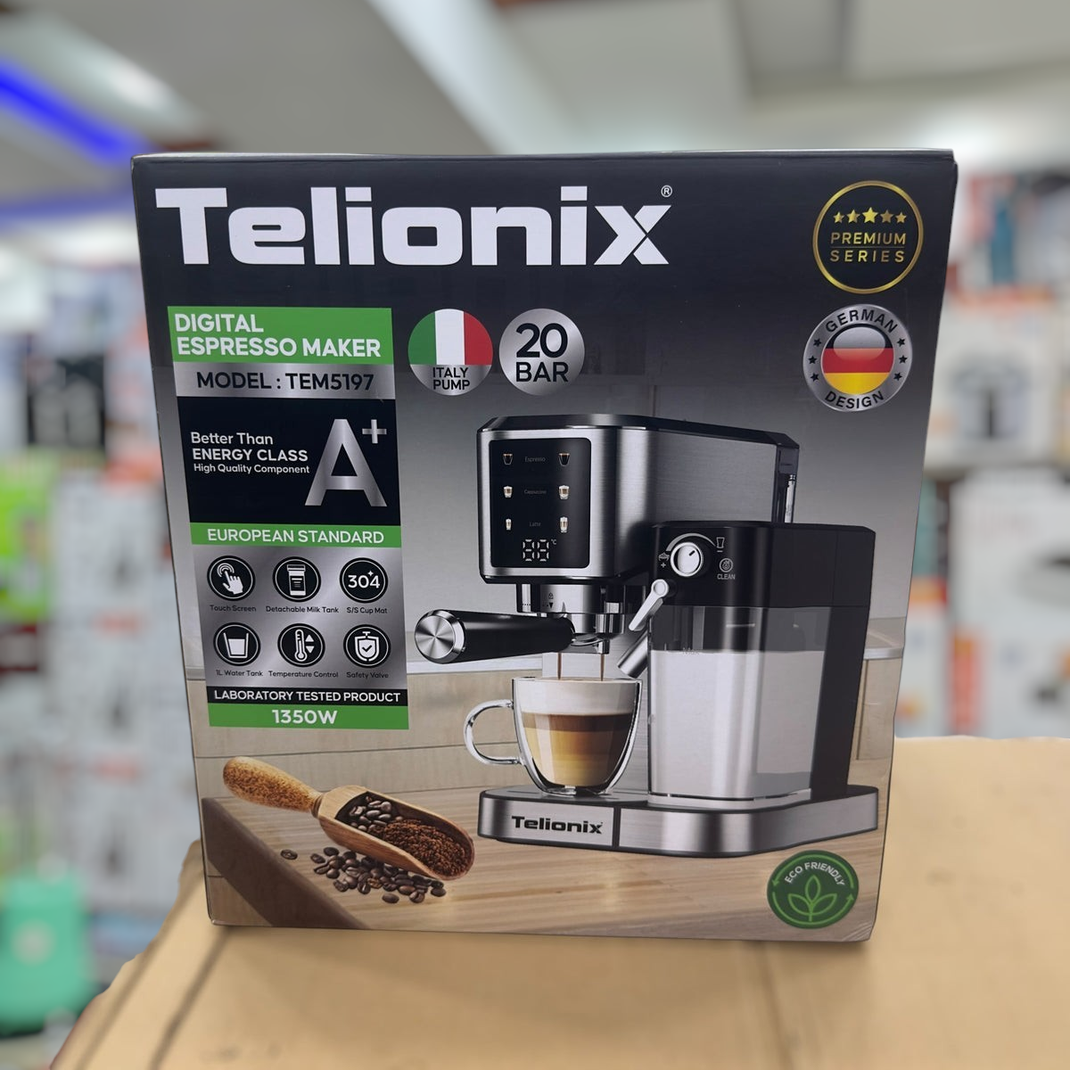 Telionix Digital Espresso,Latte & Cappuccino Maker