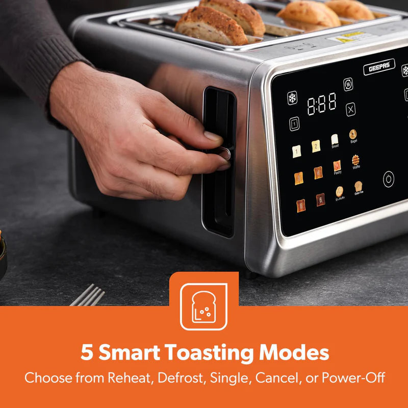 Geepas Digital 4 Slice Toaster  GBT 36569UK