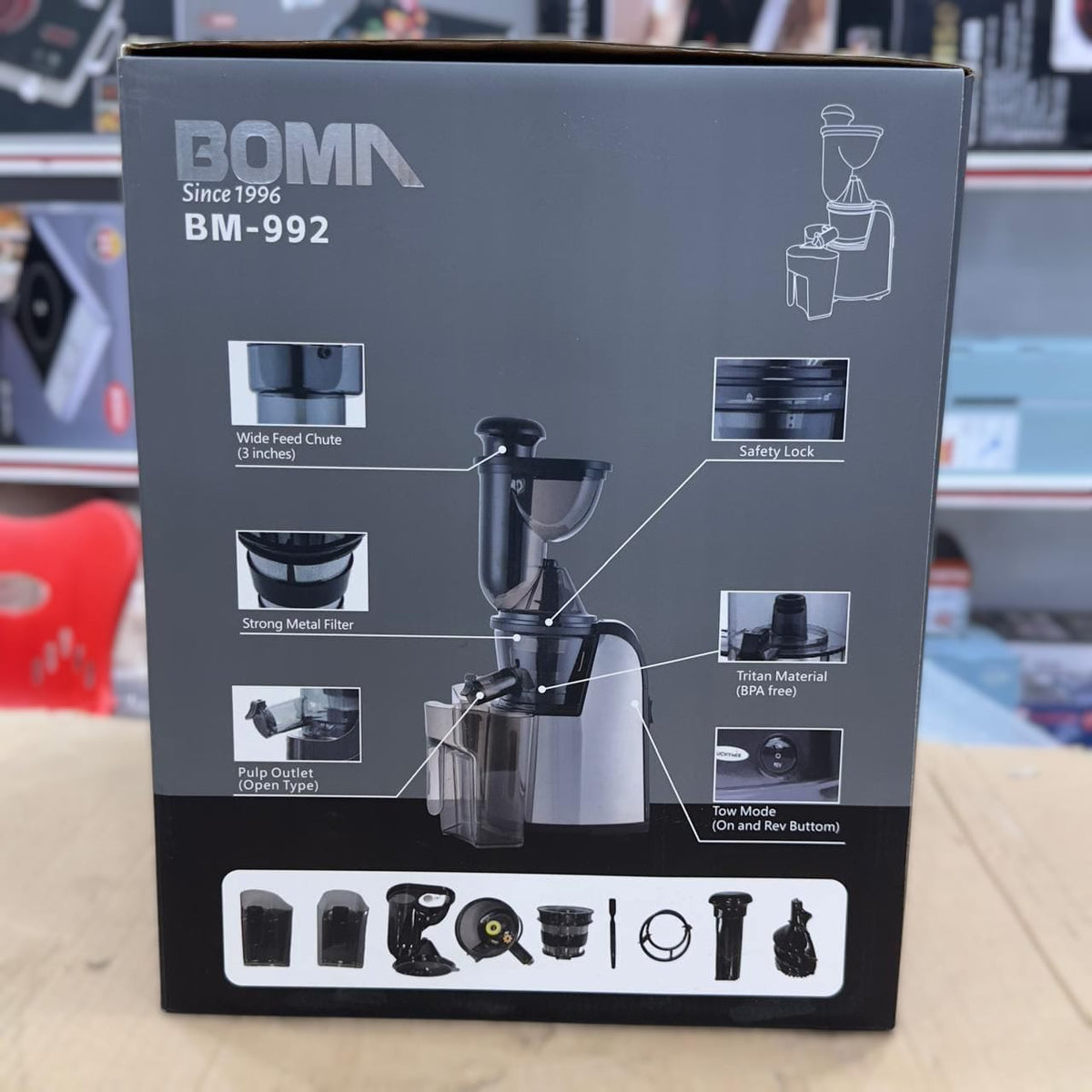 Boma Slow Juicer BM-992 (cold press juicer)