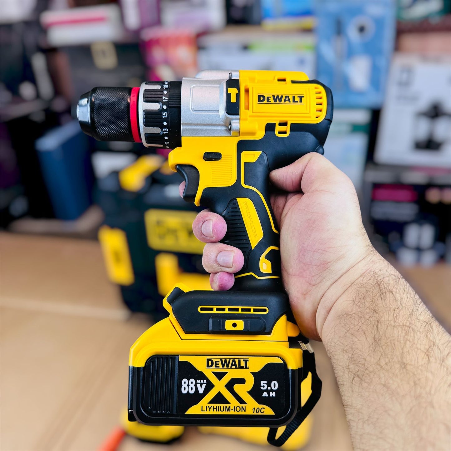 Makita & Dewalt brushless drill machine set