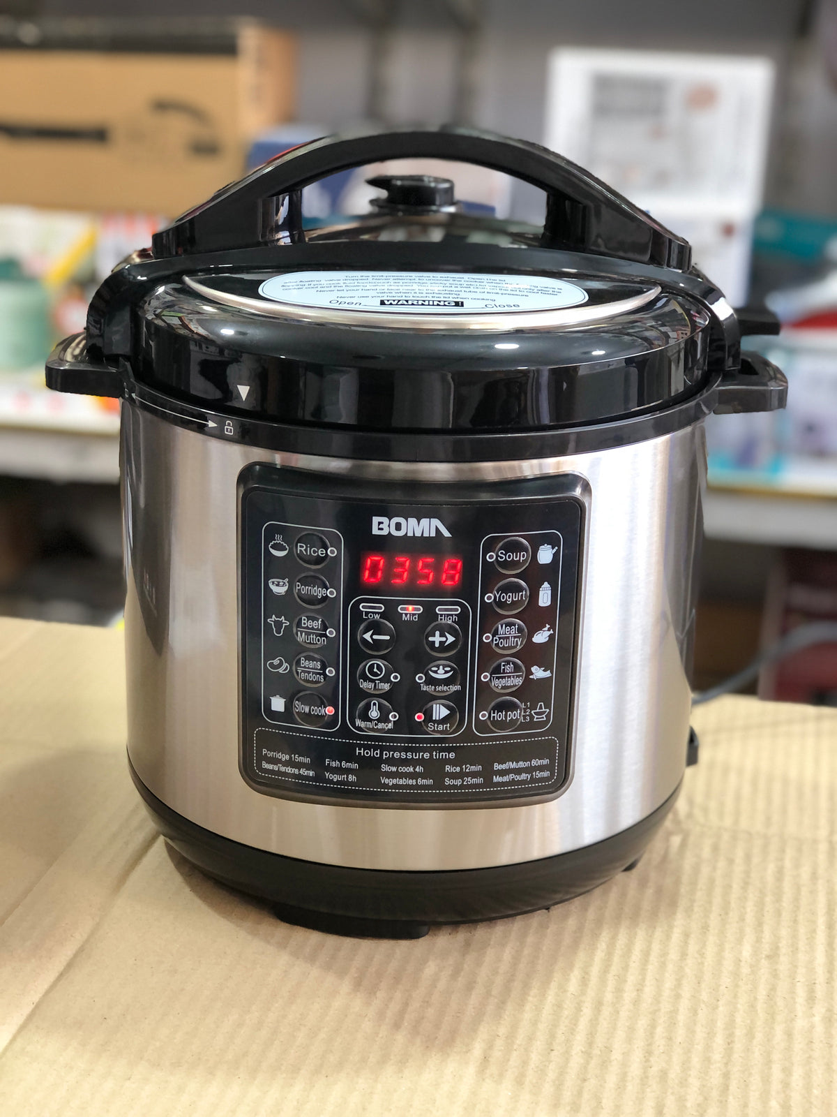 Boma 6L Multifunctional Pressure cooker BM 60-1