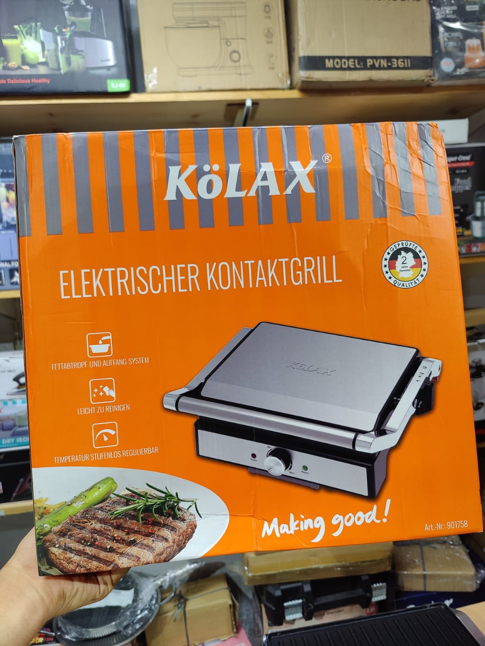 Germany kolax panini & grill maker 901758