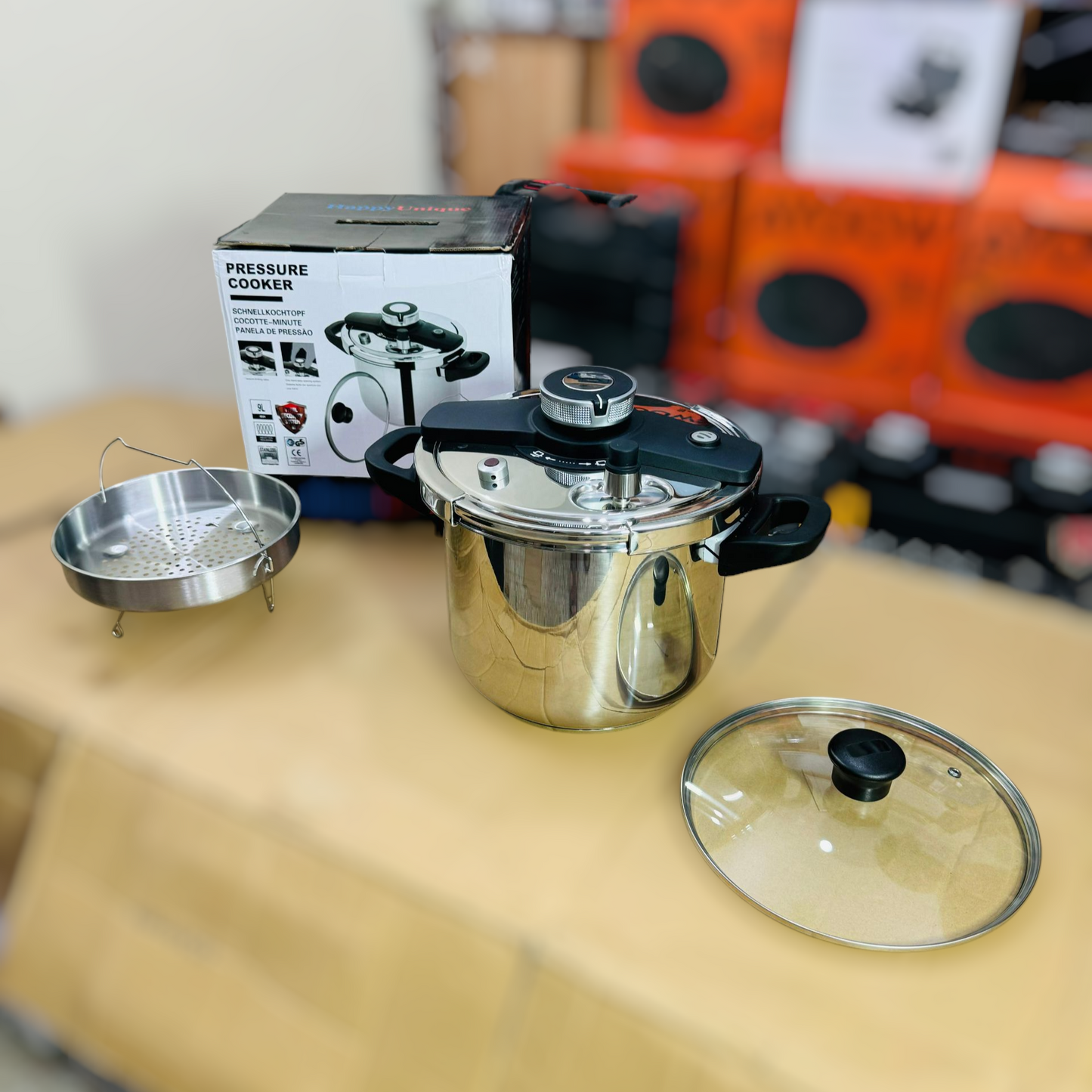 Germany one touch automatic 9L 2 in 1 pressure cooker