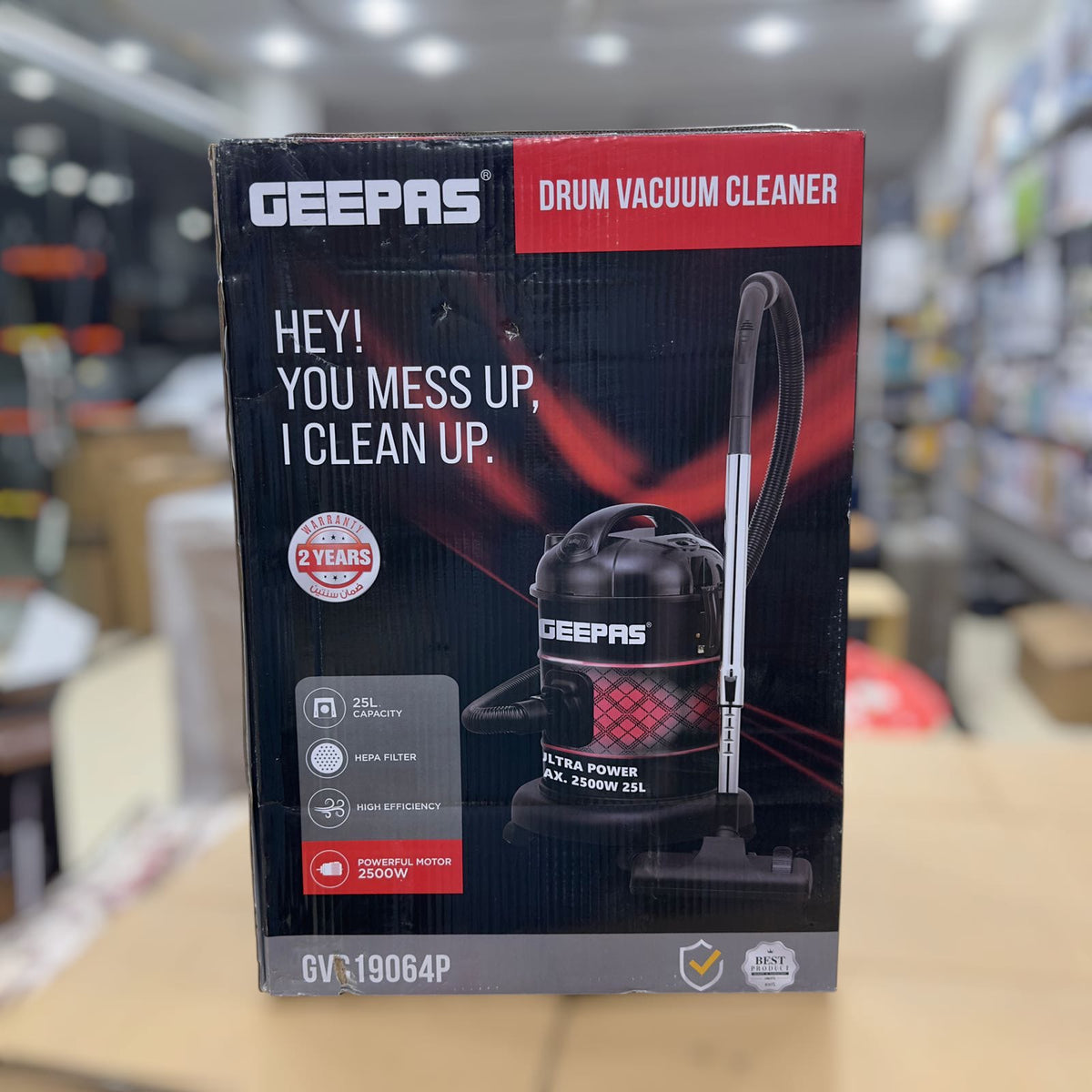 Geepas 19064 vacuum cleaner dust full indicator