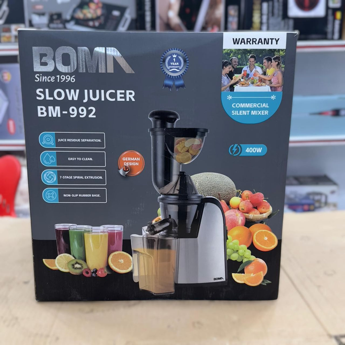 Boma Slow Juicer BM-992 (cold press juicer)