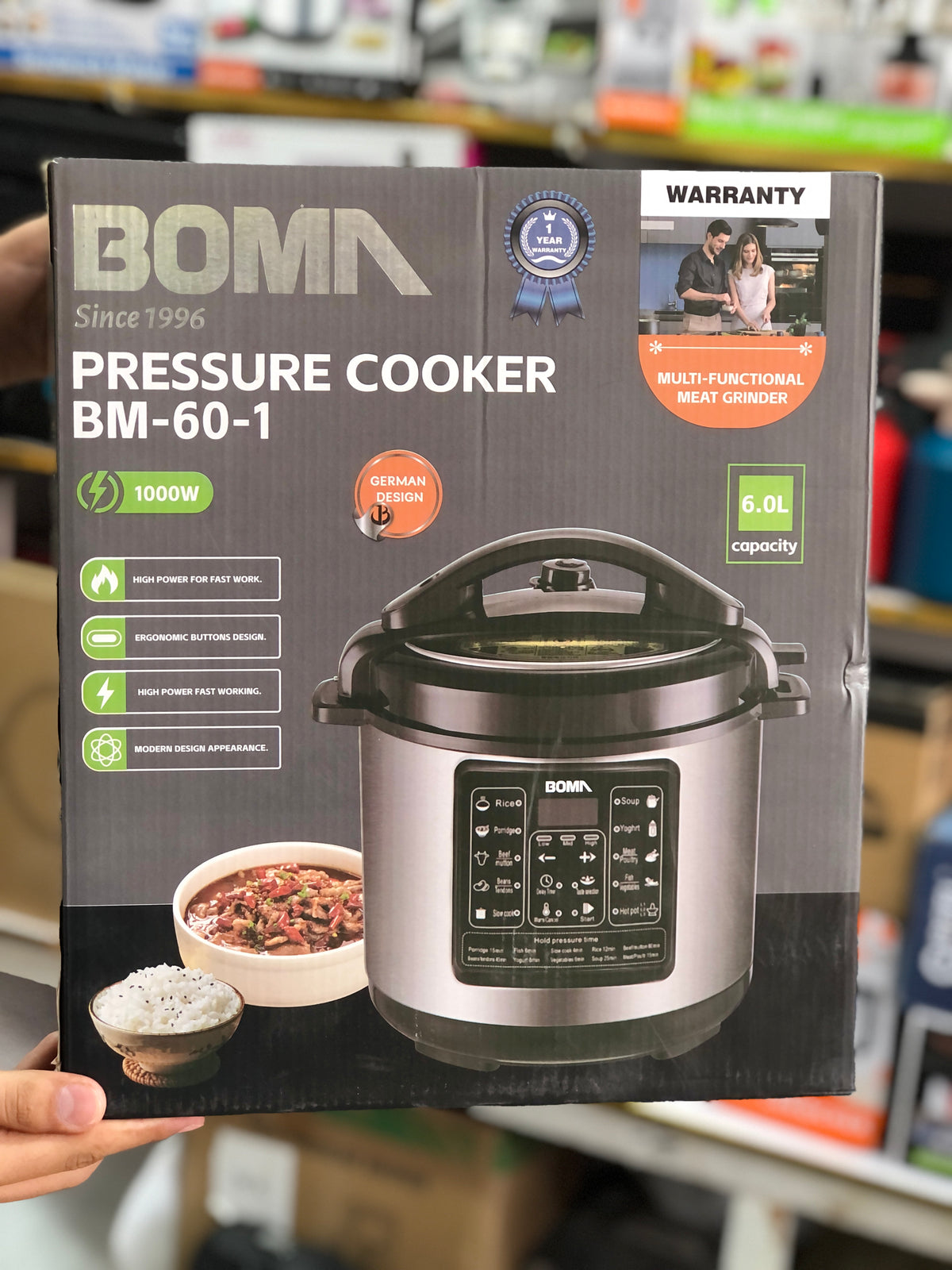 Boma 6L Multifunctional Pressure cooker BM 60-1