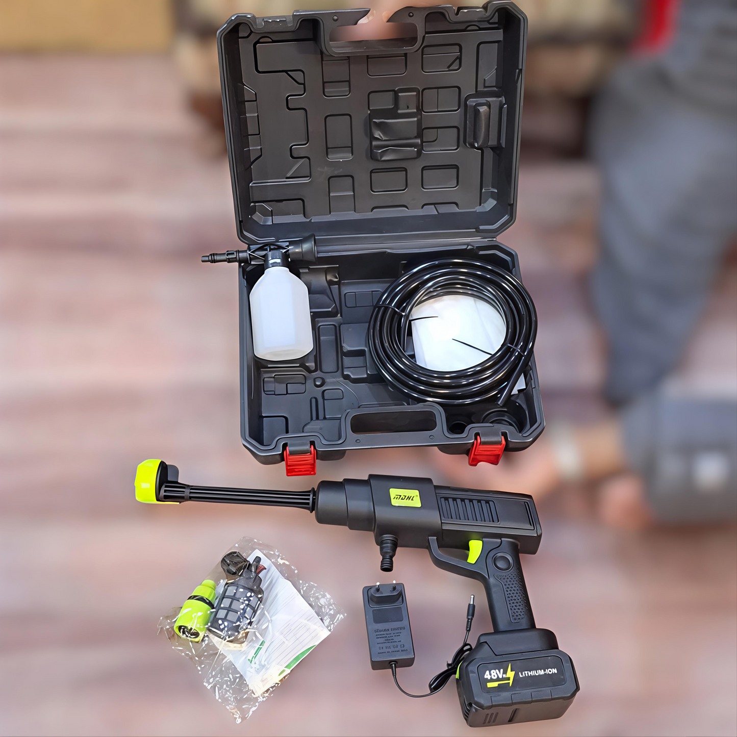 MDHL touch solar & car  pressure washer 48v battery