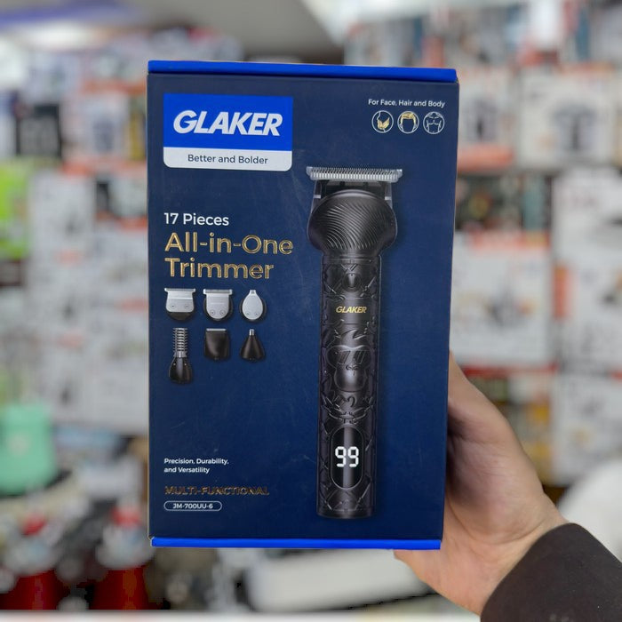 GLAKER Hair Clipper and 6-in-1 Grooming Kit JM-700UU-6