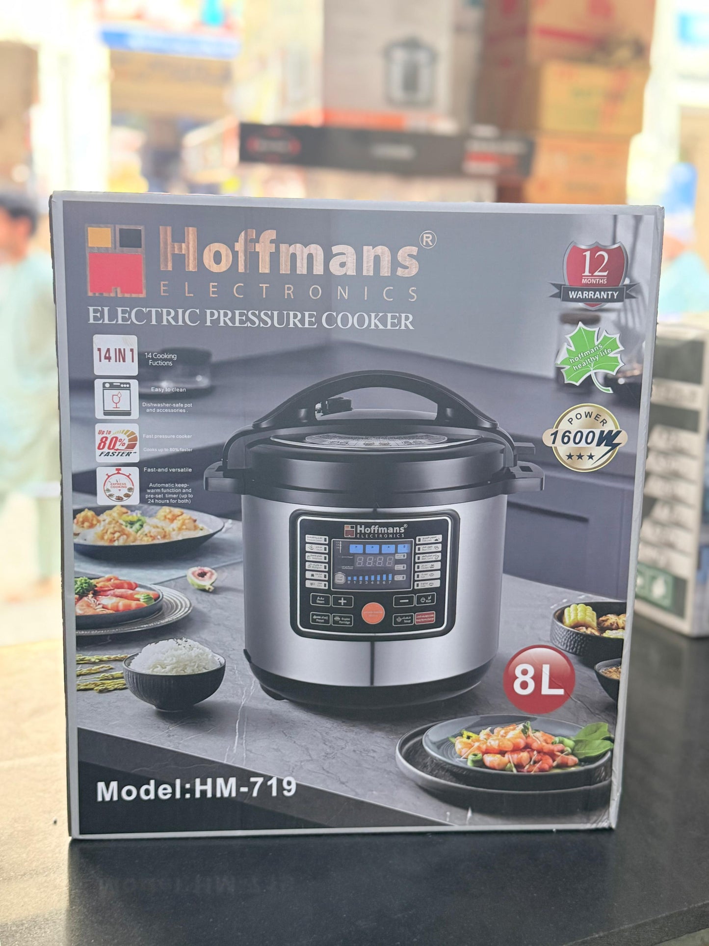 Hoffman's 8L electric pressure cooker
