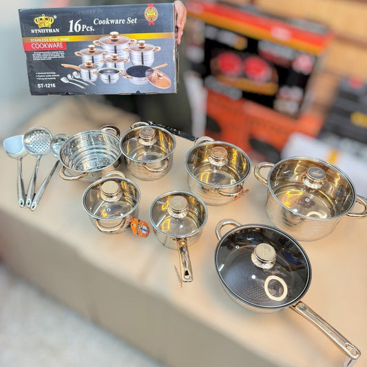 Germany Imported 16 Piece Cookware Set