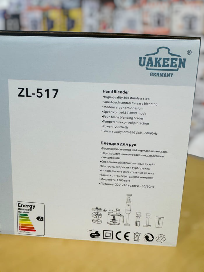 Uakeen 8-in-1 Hand Blender Set ZL-517