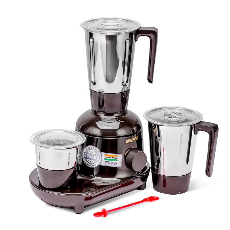 Geepas GSB44086 3-in-1 Mixer Grinder 750W  2 Years Warranty