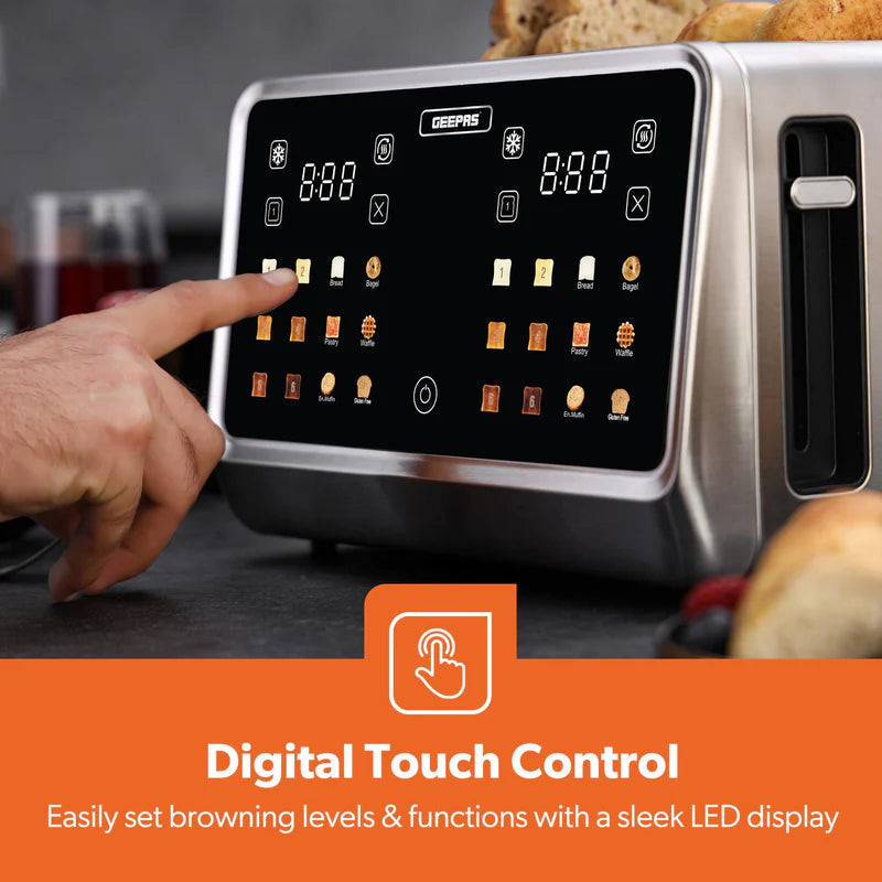 Geepas Digital 4 Slice Toaster  GBT 36569UK