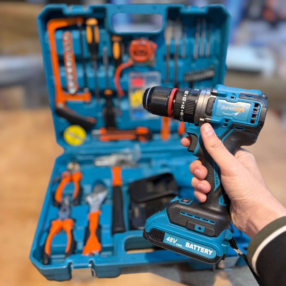 Super star drill set & Toll set 48v