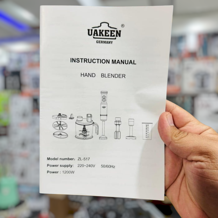Uakeen 8-in-1 Hand Blender Set ZL-517